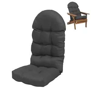 Cojín para silla Adirondack impermeable al aire libre patio respaldo alto silla asiento cojín suave - Imagen 1 de 14