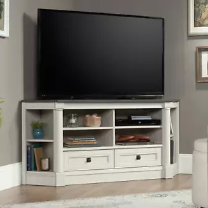 Corner TV Stand Console Entertainment Credenza 60 Inch Drawers Open Shelves 55 - Picture 1 of 14