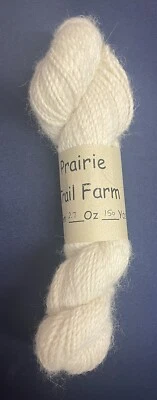 Крем Prairie Trail Farm Sport Weight RTALPU 1 моток 150 ярдов 100% альпака новый - Изображение 1 из 3