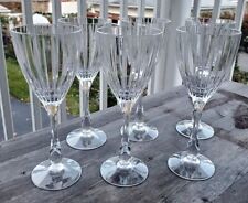 Set of 6 Royal Crystal Rock Italy Solaris 8 3/8" Wine Glasses