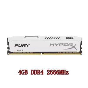 HyperX FURY 16GB 8GB 4GB DDR4 2666MHz PC4-21300U Desktop Memory PC RAM White - Picture 1 of 13
