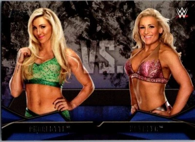 2016 Topps WWE Then Now Forever Natalya Charlotte Flair Rivalries WWE 13 - Image 1 of 2