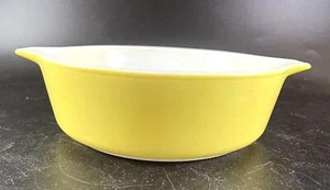 Casseruola rotonda vintage Pyrex giallo brillante "471" 1 PT senza coperchio - Foto 1 di 5