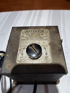 JEFFERSON TRANSFORMER MODEL 535-181 POWER HOUSE - Picture 1 of 7