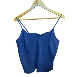 NWOT Veronica Beard Blue 100% Silk Camisole Blouse, Adjustable Straps 10 - Picture 1 of 15