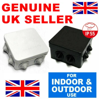 WEATHERPROOF PVC OUTDOOR INDUSTRIAL ADAPTABLE WATERPROOF JUNCTION BOX PLASTIC - Image 1 of 2