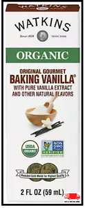 Watkins ORGANIC ORIGINAL GOURMET BAKING VANILLA®, 2 FL. OZ - Picture 1 of 4