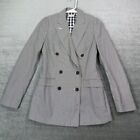 Paul Smith Blazer Women 42 US 4 Gingham Double Breasted Asymmetrical Suiting