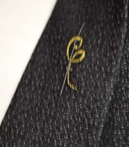 Neck Tie VTG Single Needle and Thread 60s Milky Way Charcoal Skinny 53" x 2" - Picture 1 of 5