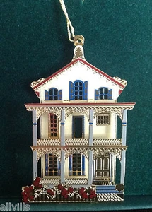 STOCKTON ROW OR006 CAPE MAY NJ 1995 SIGNED Shelia's 3D Historical Ornament - Picture 1 of 4