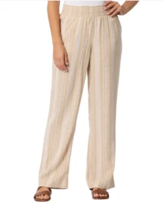 Briggs Ladies' Linen Blend Pant, Tan, 2X - Picture 1 of 4