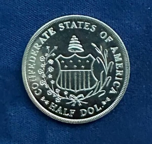 U.S circa 1962 pair of 34mm Confederate commemorative medals - Picture 1 of 5