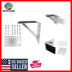 5" x 9" No-Slip Galvanized Steel Trailer Step for Safe Access to Hauling Gear - Picture 1 of 10