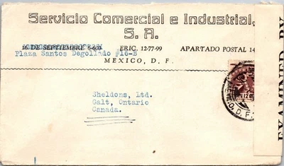 GOLDPATH: Mexico cover 1963 to Canada censored CV877_P09 - Image 1 of 2