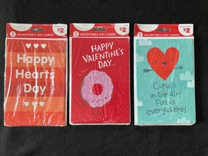 Lot de 15 cartes Saint Valentin avec enveloppes 5 de chaque carte voeux américains - Photo 1/7