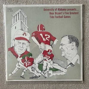 University of Alabama - Bear Bryant’s Five Greatest - Vinyl Record MINT / SEALED - Picture 1 of 2
