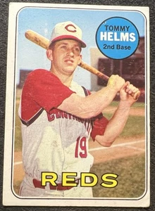 1969 TOPPS TOMMY HELMS (REDS) #70 G OC CREASE - Picture 1 of 2