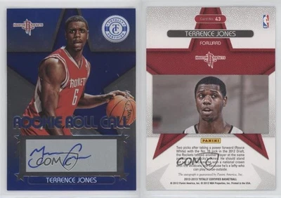 2012-13 Totally Certified Rookie Roll Call Blue /49 Terrence Jones #43 Auto RC - Image 1 of 2