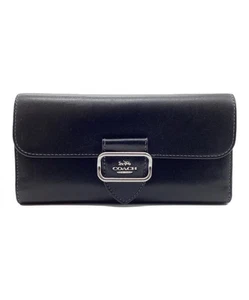 Cartera COACH negra para mujer usada de Japón 5F2731 - Imagen 1 de 8