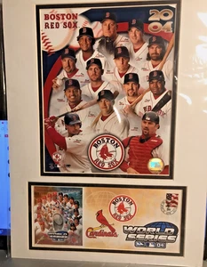 2004 Boston Red Sox World Series Poster & Stamped Postcard MLB - Picture 1 of 4