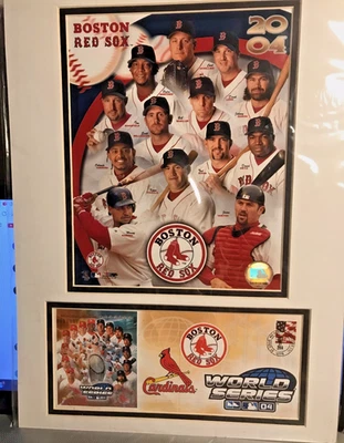 2004 Boston Red Sox World Series Poster & Stamped Postcard MLB - Image 1 of 4