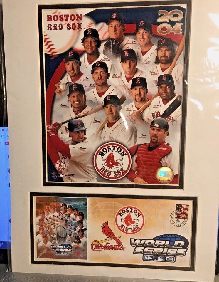 2004 Boston Red Sox World Series Poster & Stamped Postcard MLB - Image 1 of 4