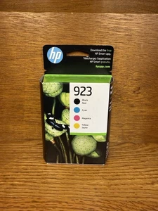 HP 923 Black & Tricolor Oryginalny wkład atramentowy (6C3Y6LN), EXP 8/2025, NOWY W PUDEŁKU - Zdjęcie 1 z 3