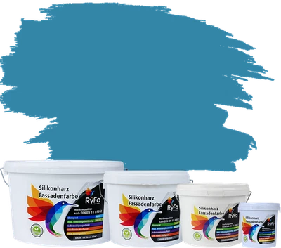 RyFo Colors Silikonharz Fassadenfarbe Lotuseffekt Trend Blautöne - bunte Farbe - Bild 1 von 3