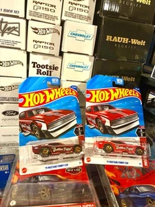 Lot Of 2 HOT WHEELS 2025 ‘71 MUSTANG FUNNY CAR SUPER TREASURE HUNT & Regular - Picture 1 of 1