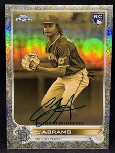 CJ Abrams 2022 Topps Chrome Gilded Collection #CGA-CA Auto Rookie (RC) 001/199! - Picture 1 of 2