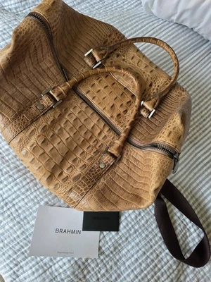 Brahmin Women's Handbag Large Duxbury Satchel - Biscuit Valley - Image 1 of 4