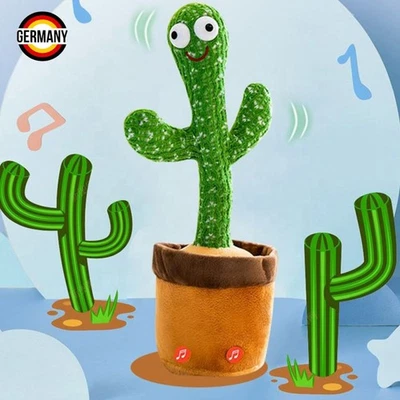 Sprechender Kaktus Spielzeug Nachsprechen auf Deutsch Tanzender Kaktus Geschenk - Bild 1 von 4
