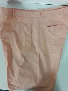 Men's Boca Classics 100% cotton peach flat front shorts size 40 - Picture 1 of 4