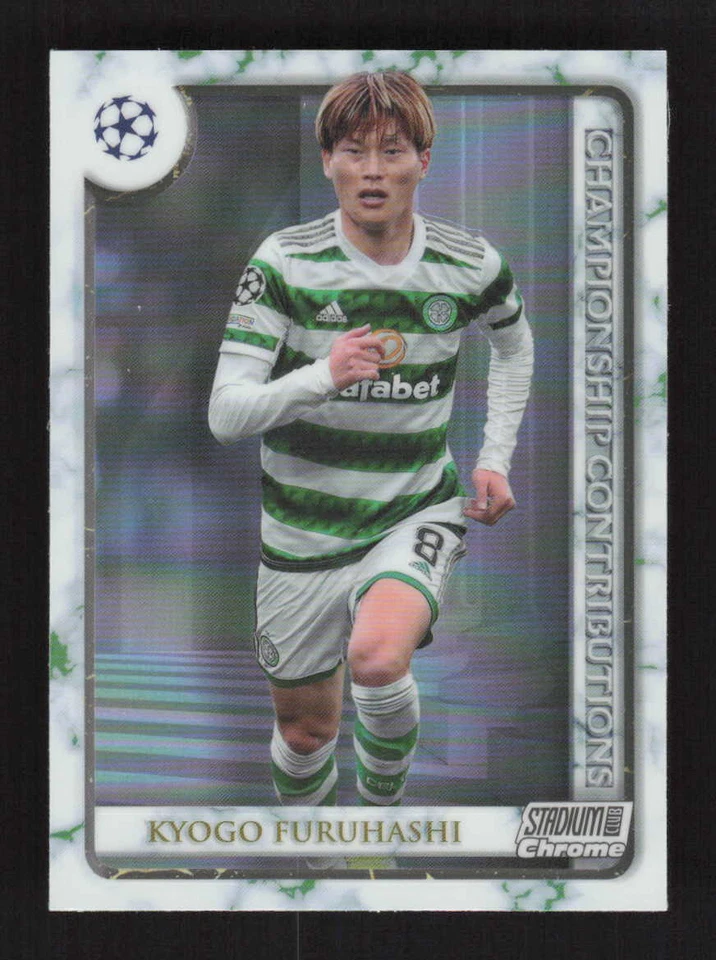 Kyogo Furuhashi  2022-23 Stadium Club Chrome  Championship Contributions #CC-KF - Image 1 of 2