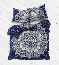 Indian Cotton Mandala Queen/Twin Size Bed Quilt Duvet Doona Cover Blanket Boho