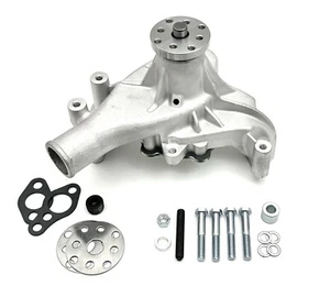 Small Block Chevy Long Water Pump SBC 283 327 350 383 400 High Volume Aluminum - Picture 1 of 6
