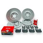 FOR BMW 330i FRONT &amp; REAR PERFORMANCE BRAKE DISCS MINTEX PADS WIRES 370mm 345mm