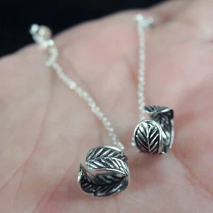 Pendientes largos colgantes de plata de ley 925 joyas - Imagen 1 de 5