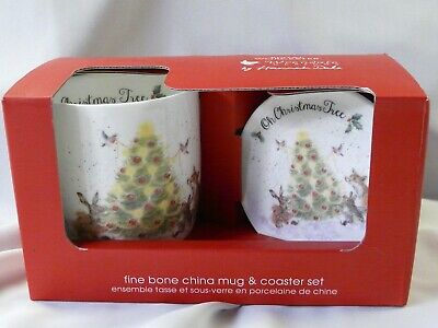 Royal Worcester Fine Bone China Wrendale Designs Mug & Coaster Set • 18€