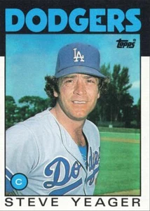 1986 Topps Baseball Steve Yeager Los Angeles Dodgers #32 - Picture 1 of 2