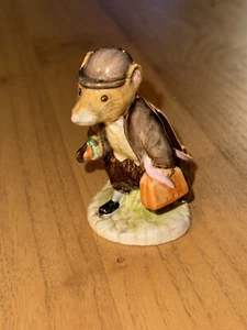 Figura de cerámica Royal Daulton Beatrix Potter Johnny Town-Mouse con bolsa 1988 - Imagen 1 de 4