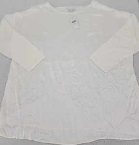 Camicia camicetta Jill donna XL manica lunga crema nuova con etichetta $69,99 * - Foto 1 di 21