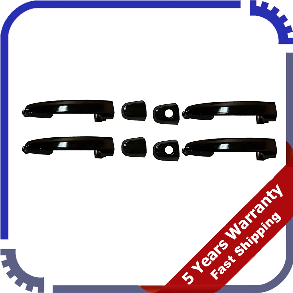 For Pontiac Vibe 1.8 2.4 03-10 Set 4PCS Outside Door Handle 209 Black Sand Pearl - Image 1 of 4