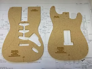 Stratocaster Guitar Router Template con BluePrints taglio CNC e incisione laser - Foto 1 di 2