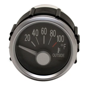 Faria Boat Outside Temperature Gauge GP7949B | 2 Inch Silver Black - Picture 1 of 2