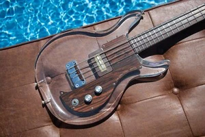 Vintage 1969 Ampeg Dan Armstrong Lucite (Plexiglass) Bass w Brazilian Fretboard! - Picture 1 of 18