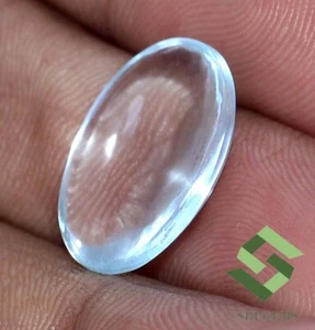Certified Natural Aquamarine Oval Cabochon 16x12 mm 5.54 CTS Loose Gemstone - Picture 1 of 5