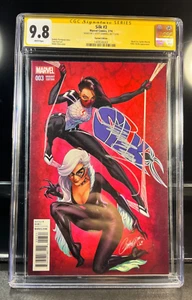 SILK 1 VARIANT CGC 9.8 J Scott CAMPBELL Signature SERIES Black Cat Spider Man - Picture 1 of 3