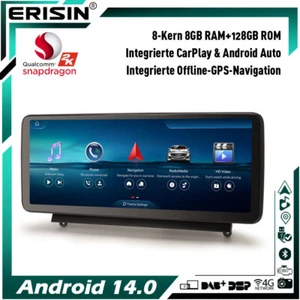 12.3" 128GB Android 14 Autoradio DAB+ BT CarPlay Für Mercedes Benz C Klasse W204 - Bild 1 von 23