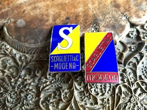 Carrozzeria Scaglietti Modena Medallion Emblem Cloisonne Fired CHOICE - Picture 1 of 3